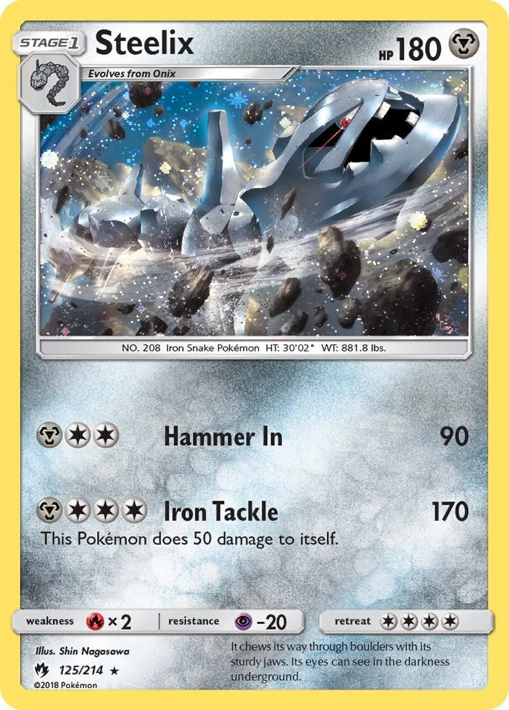 Steelix (125/214) (Cosmos Holo) [Sun & Moon: Lost Thunder] | Exor Games Dartmouth