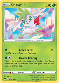 Shaymin (015/185) [Sword & Shield: Vivid Voltage] | Exor Games Dartmouth