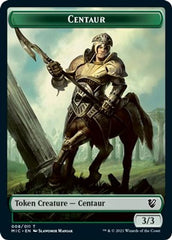 Centaur // Wolf Double-sided Token [Innistrad: Midnight Hunt Commander] | Exor Games Dartmouth