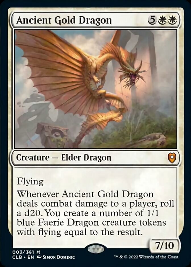 Ancient Gold Dragon [Commander Legends: Battle for Baldur's Gate] | Exor Games Dartmouth