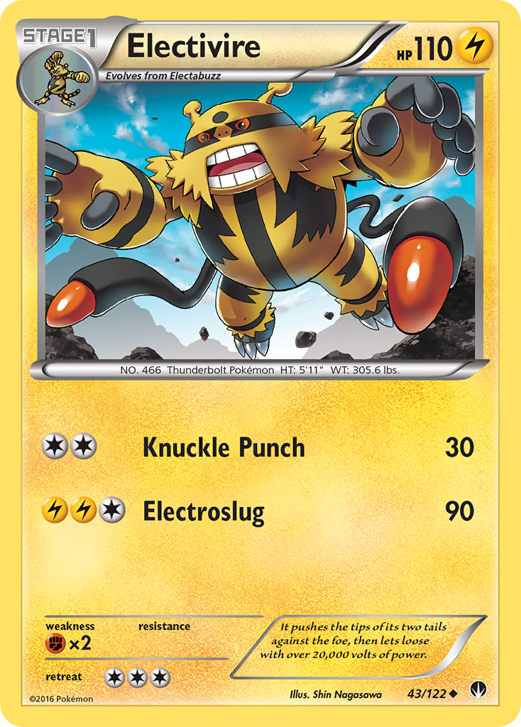 Electivire (43/122) [XY: BREAKpoint] | Exor Games Dartmouth