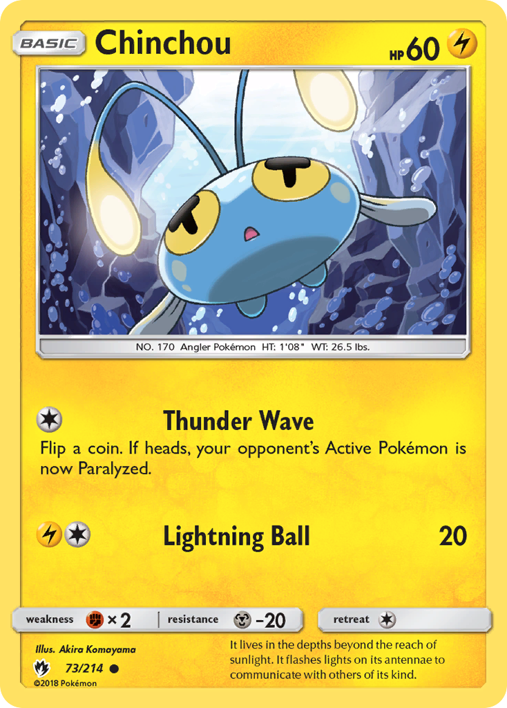 Chinchou (73/214) [Sun & Moon: Lost Thunder] | Exor Games Dartmouth