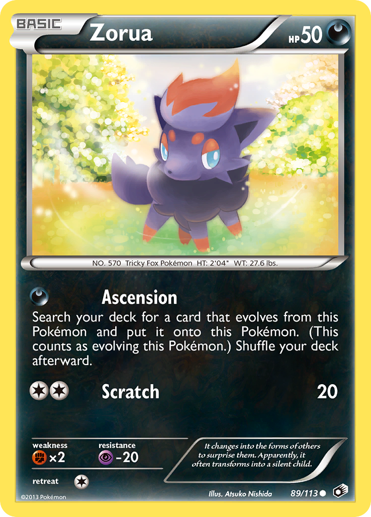 Zorua (89/113) [Black & White: Legendary Treasures] | Exor Games Dartmouth