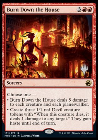 Burn Down the House (Promo Pack) [Innistrad: Midnight Hunt Promos] | Exor Games Dartmouth