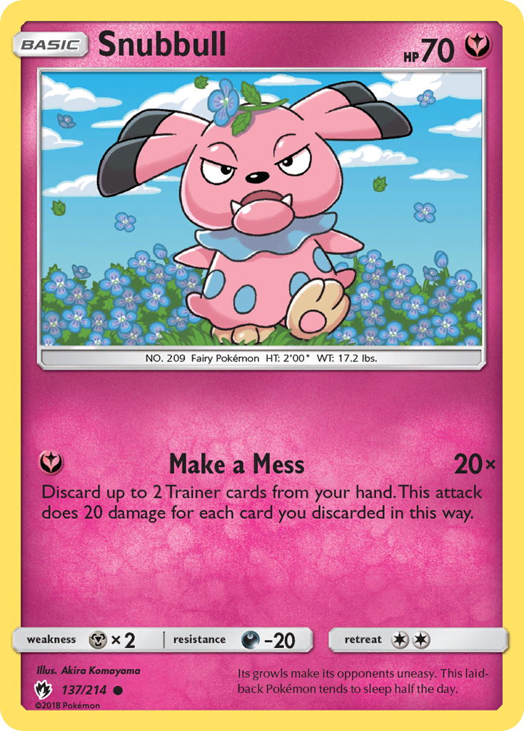 Snubbull (137/214) [Sun & Moon: Lost Thunder] | Exor Games Dartmouth