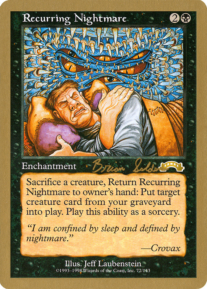 Recurring Nightmare (Brian Selden) [World Championship Decks 1998] | Exor Games Dartmouth