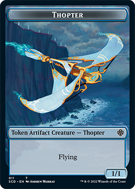 Bird // Thopter Double-Sided Token [Starter Commander Decks] | Exor Games Dartmouth