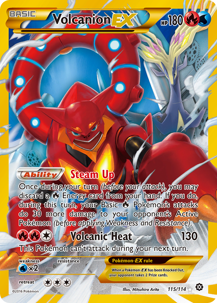 Volcanion EX (115/114) [XY: Steam Siege] | Exor Games Dartmouth