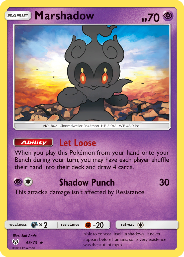 Marshadow (45/73) [Sun & Moon: Shining Legends] | Exor Games Dartmouth