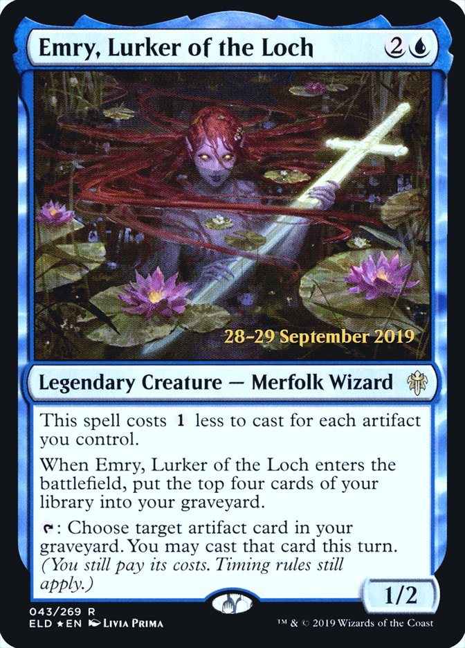 Emry, Lurker of the Loch  [Throne of Eldraine Prerelease Promos] | Exor Games Dartmouth