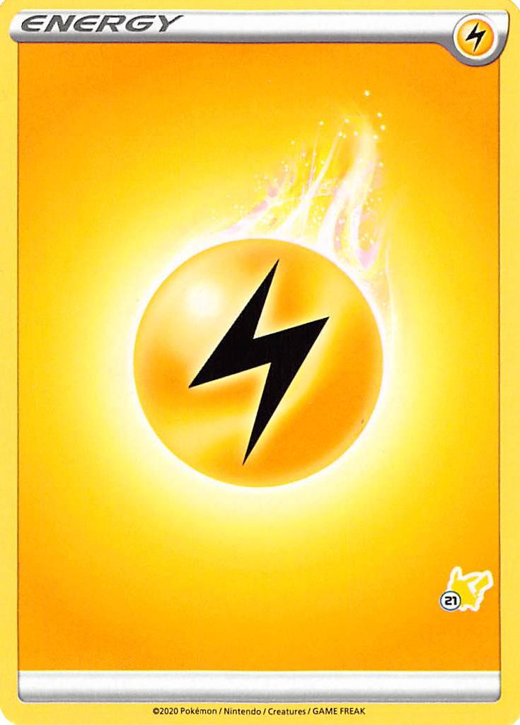 Lightning Energy (Pikachu Stamp #21) [Battle Academy 2022] | Exor Games Dartmouth