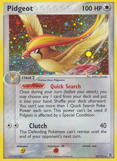 Pidgeot (10/112) [EX: FireRed & LeafGreen] | Exor Games Dartmouth