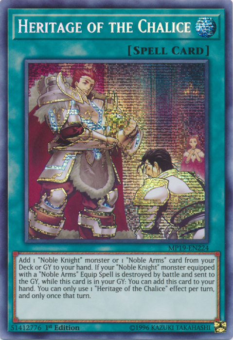Heritage of the Chalice [MP19-EN224] Prismatic Secret Rare | Exor Games Dartmouth