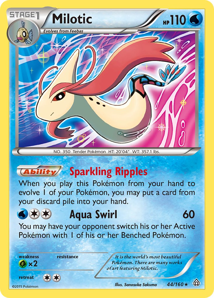 Milotic (44/160) (Theme Deck Exclusive) [XY: Primal Clash] | Exor Games Dartmouth