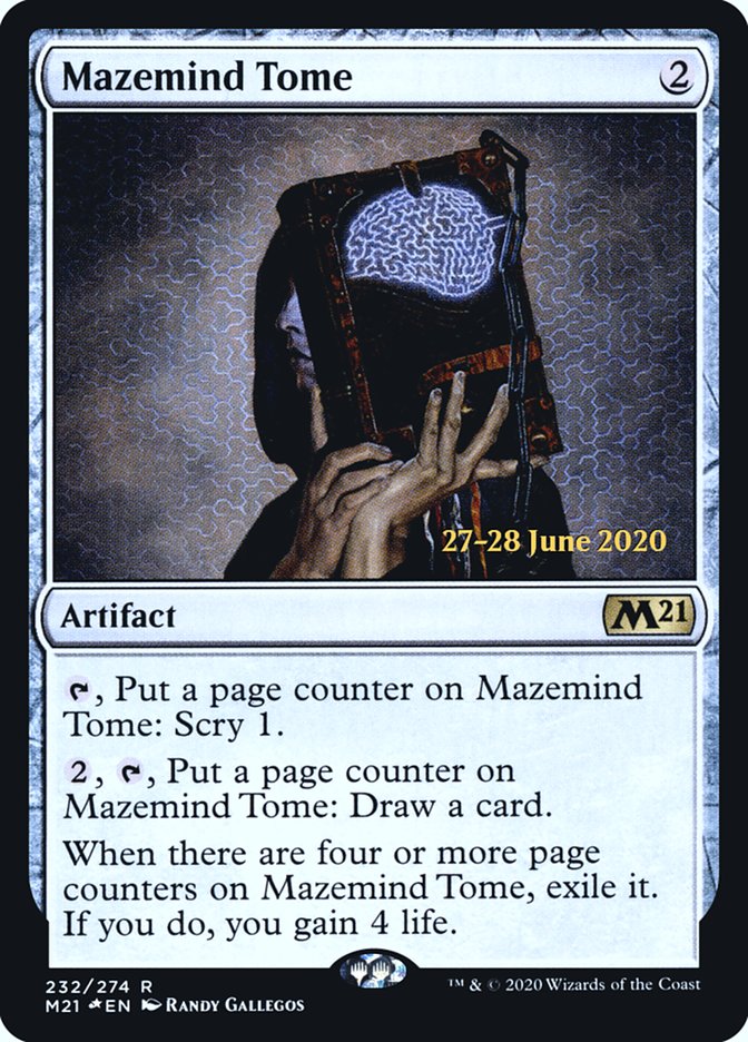 Mazemind Tome  [Core Set 2021 Prerelease Promos] | Exor Games Dartmouth
