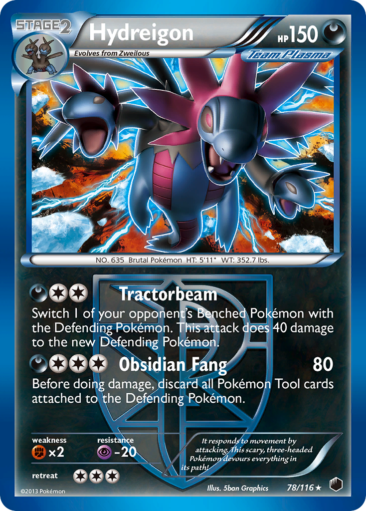 Hydreigon (78/116) [Black & White: Plasma Freeze] | Exor Games Dartmouth