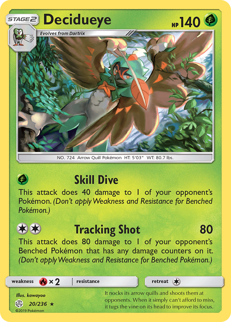 Decidueye (20/236) [Sun & Moon: Cosmic Eclipse] | Exor Games Dartmouth