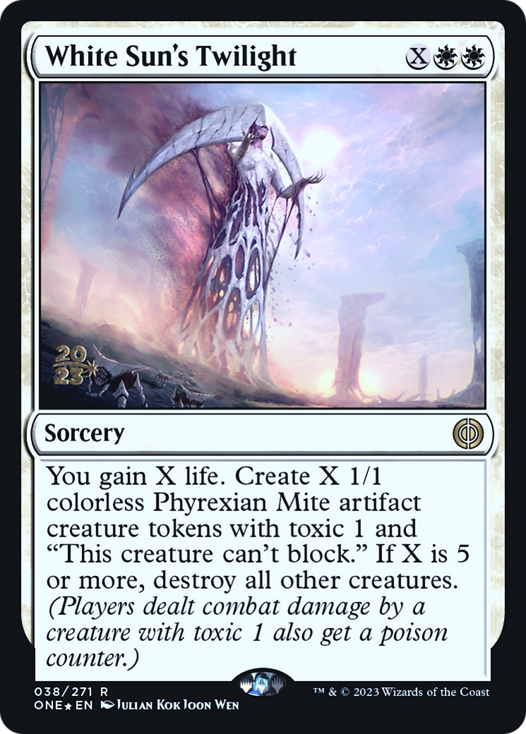 White Sun's Twilight [Phyrexia: All Will Be One Prerelease Promos] | Exor Games Dartmouth