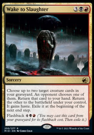 Wake to Slaughter (Promo Pack) [Innistrad: Midnight Hunt Promos] | Exor Games Dartmouth