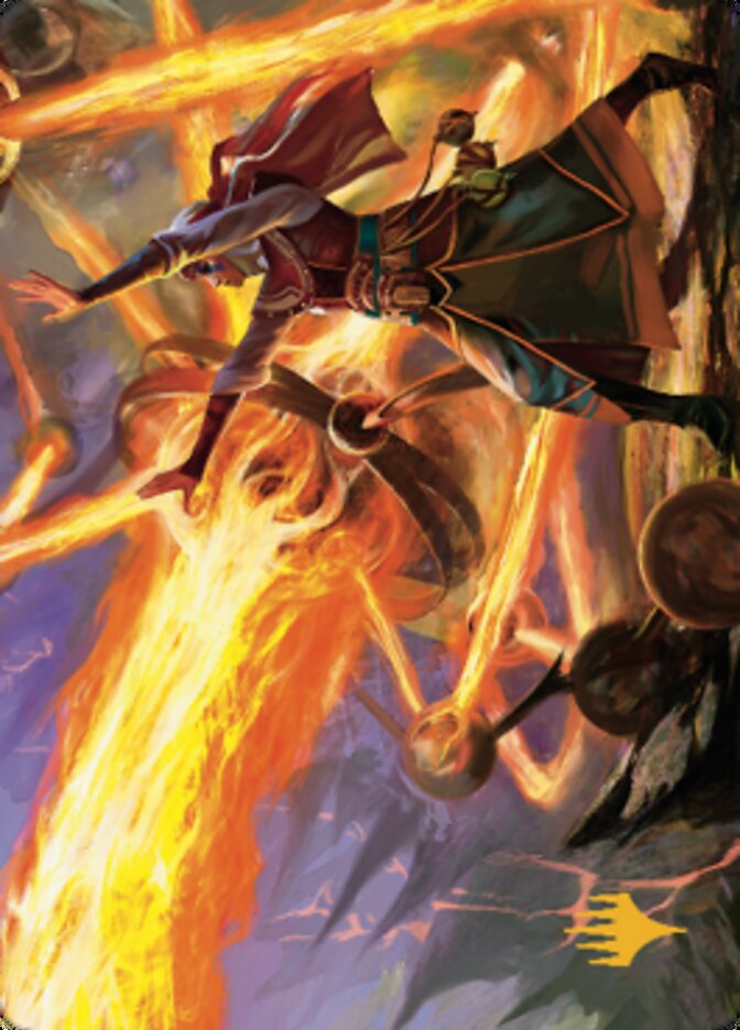 Ghitu Amplifier Art Card (Gold-Stamped Signature) [Dominaria United Art Series] | Exor Games Dartmouth