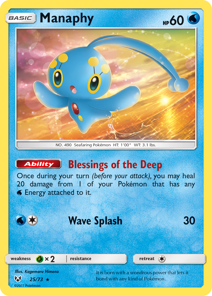 Manaphy (25/73) [Sun & Moon: Shining Legends] | Exor Games Dartmouth