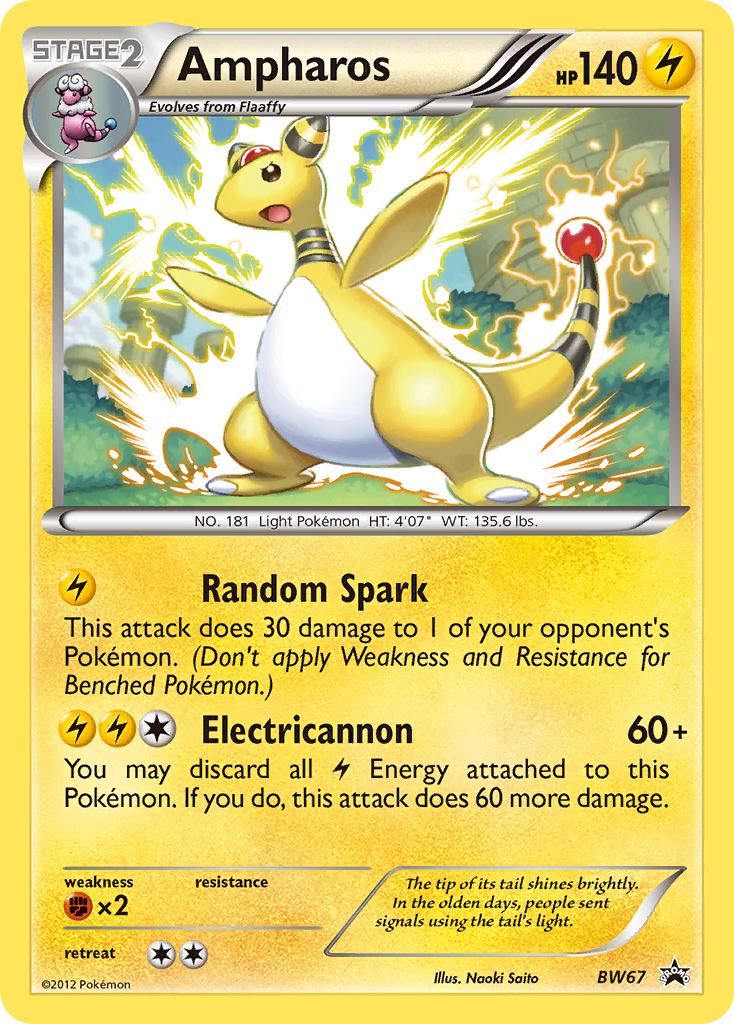 Ampharos (BW67) [Black & White: Black Star Promos] | Exor Games Dartmouth