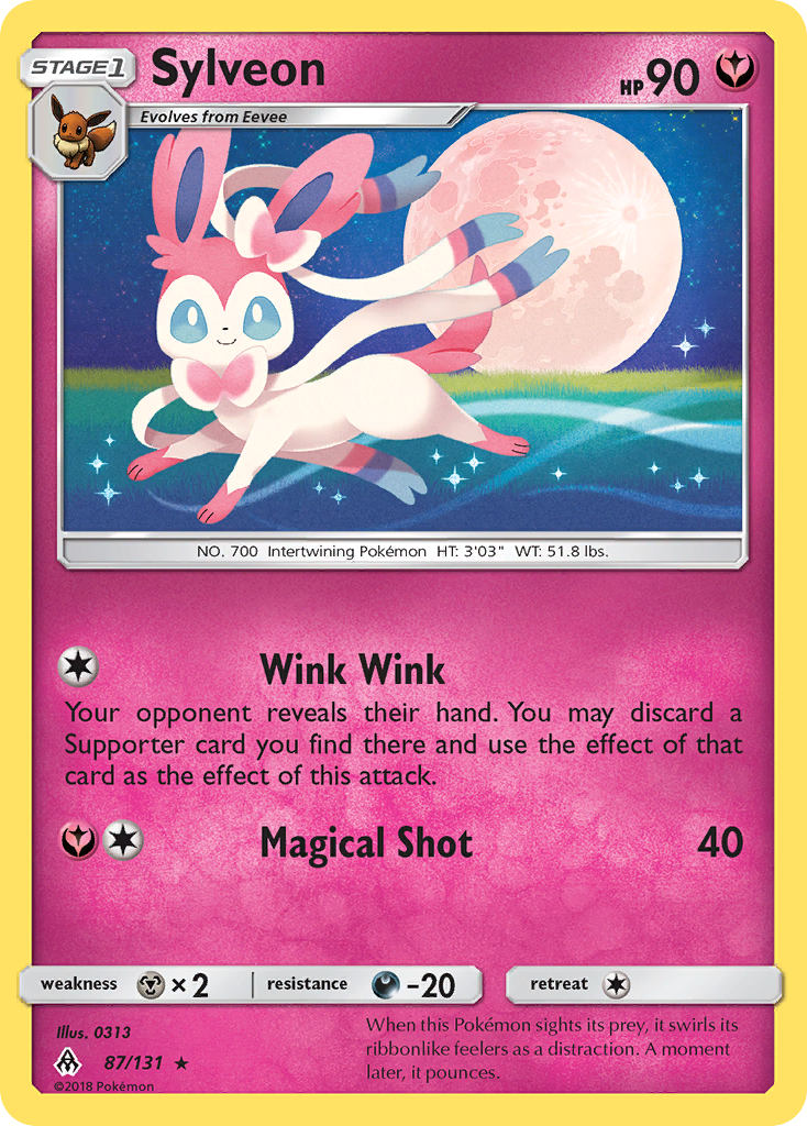 Sylveon (87/131) [Sun & Moon: Forbidden Light] | Exor Games Dartmouth