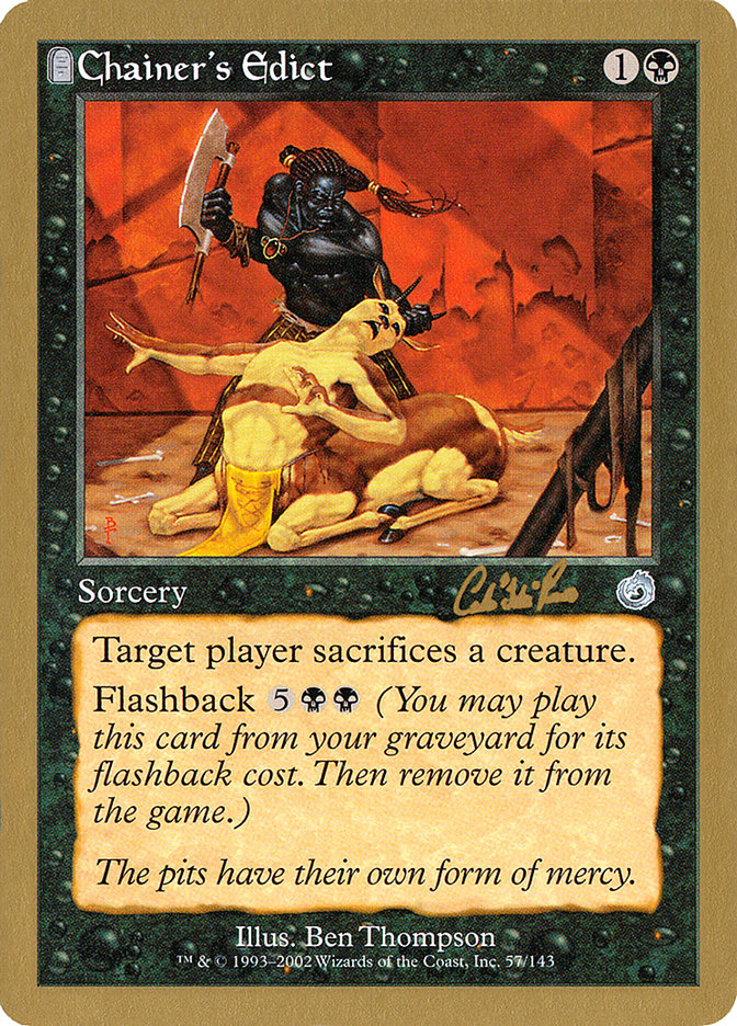 Chainer's Edict (Carlos Romao) [World Championship Decks 2002] | Exor Games Dartmouth