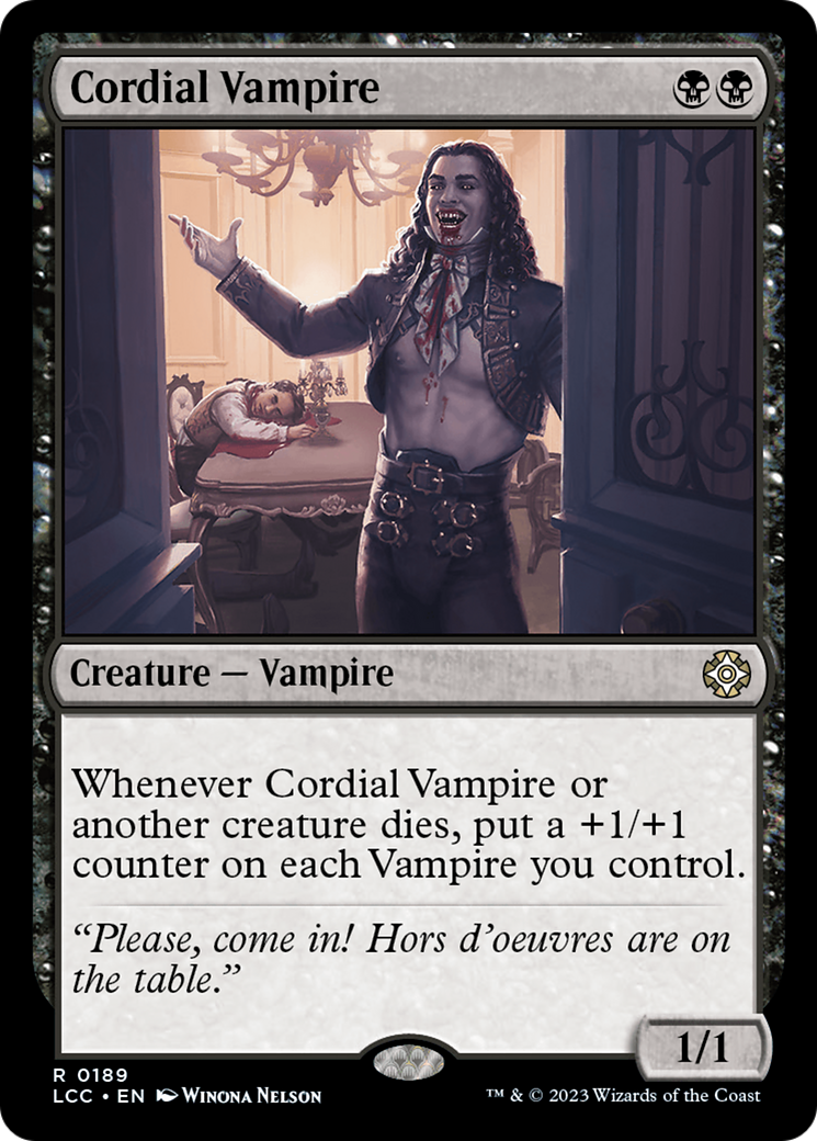 Cordial Vampire [The Lost Caverns of Ixalan Commander] | Exor Games Dartmouth