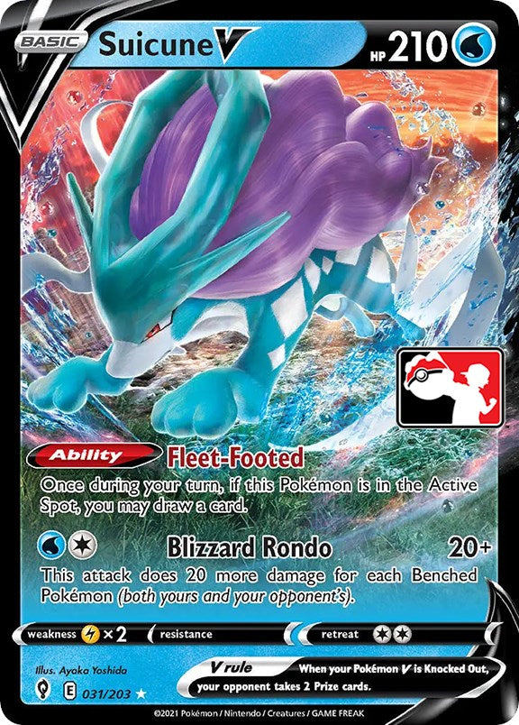 Suicune V (031/203) [Prize Pack Series One] | Exor Games Dartmouth