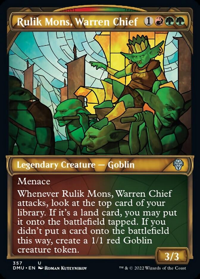 Rulik Mons, Warren Chief (Showcase Textured) [Dominaria United] | Exor Games Dartmouth