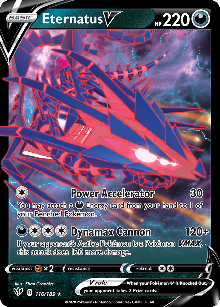 Eternatus V (116/189) (Jumbo Card) [Sword & Shield: Darkness Ablaze] | Exor Games Dartmouth