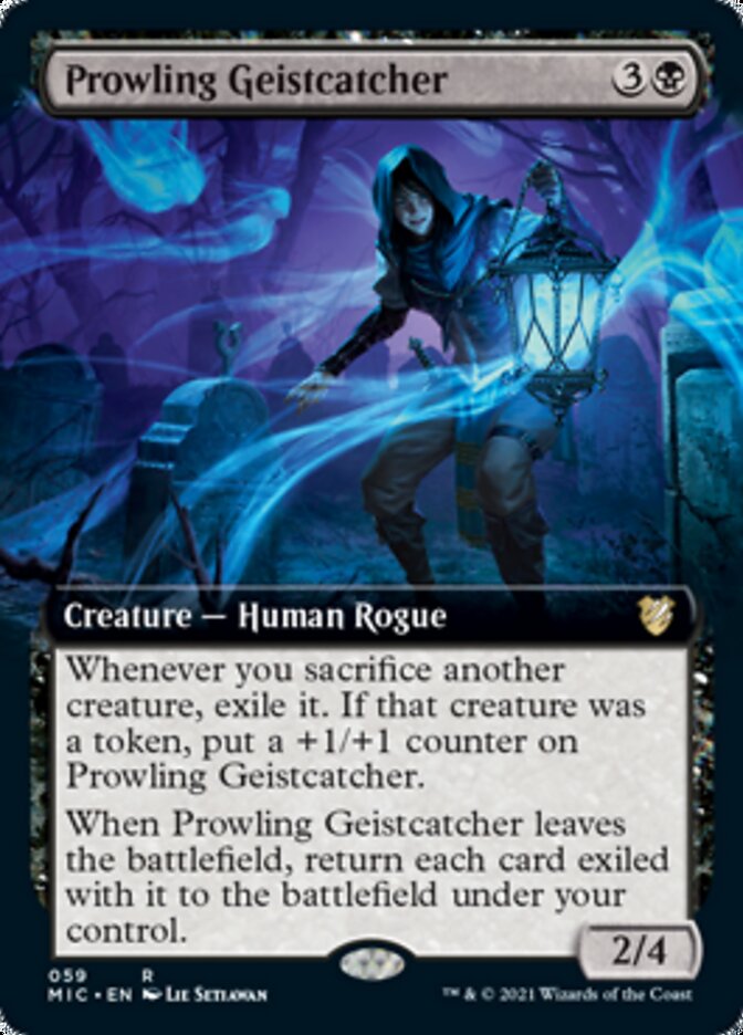 Prowling Geistcatcher (Extended) [Innistrad: Midnight Hunt Commander] | Exor Games Dartmouth