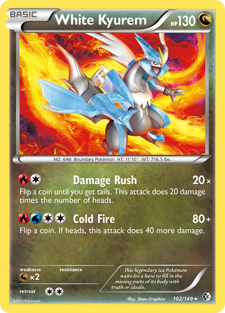 White Kyurem (102/149) (Theme Deck Exclusive) [Black & White: Boundaries Crossed] | Exor Games Dartmouth
