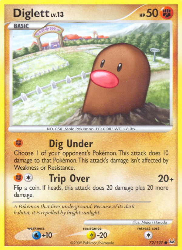 Diglett (72/127) [Platinum: Base Set] | Exor Games Dartmouth