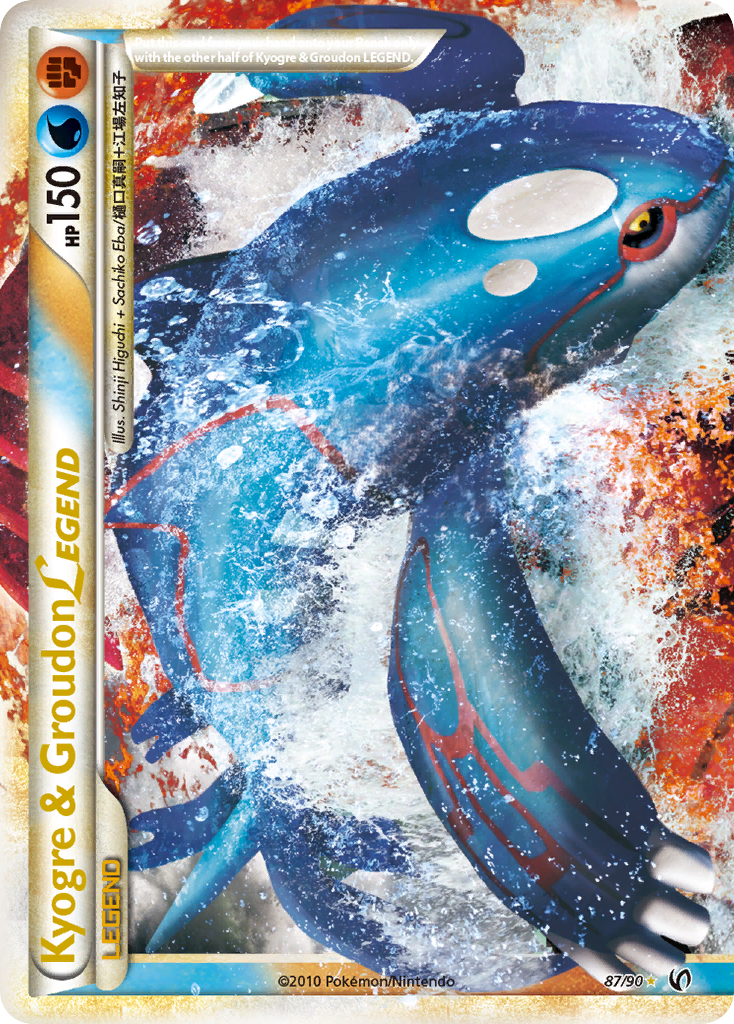 Kyogre & Groudon LEGEND (87/90) [HeartGold & SoulSilver: Undaunted] | Exor Games Dartmouth