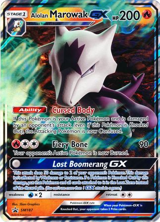 Alolan Marowak GX (SM187) (Jumbo Card) [Sun & Moon: Black Star Promos] | Exor Games Dartmouth