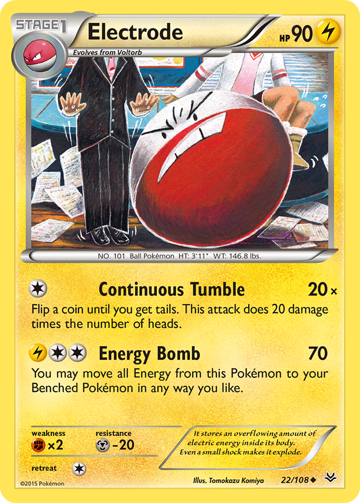 Electrode (22/108) [XY: Roaring Skies] | Exor Games Dartmouth