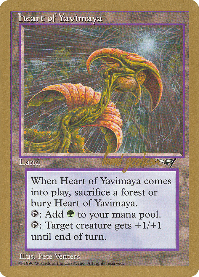 Heart of Yavimaya (Svend Geertsen) [World Championship Decks 1997] | Exor Games Dartmouth