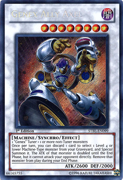 Genex Ally Axel [STBL-EN099] Secret Rare | Exor Games Dartmouth