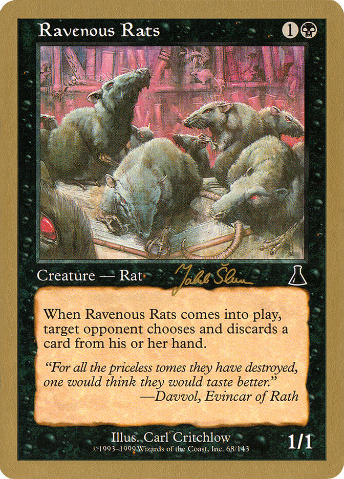 Ravenous Rats (Jakub Slemr) [World Championship Decks 1999] | Exor Games Dartmouth