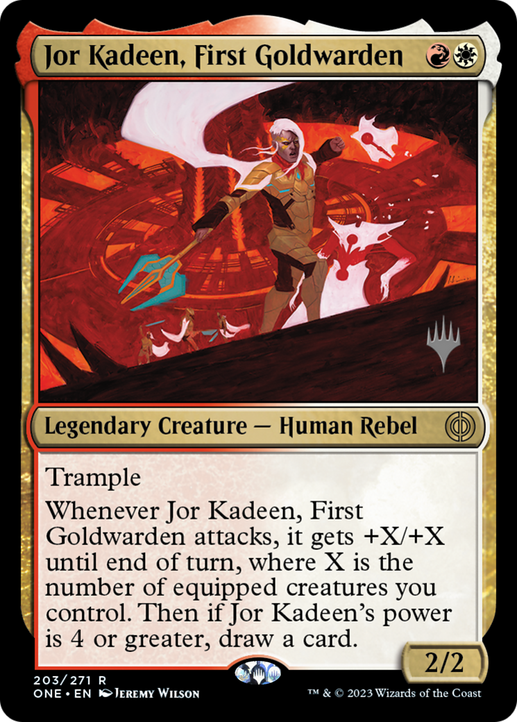 Jor Kadeen, First Goldwarden (Promo Pack) [Phyrexia: All Will Be One Promos] | Exor Games Dartmouth