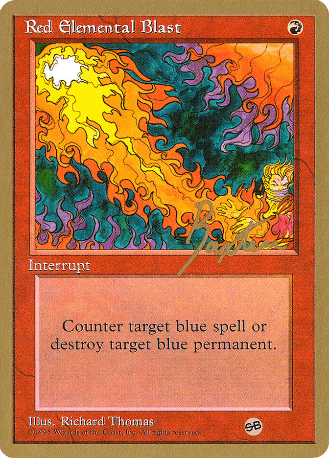 Red Elemental Blast (George Baxter) (SB) [Pro Tour Collector Set] | Exor Games Dartmouth