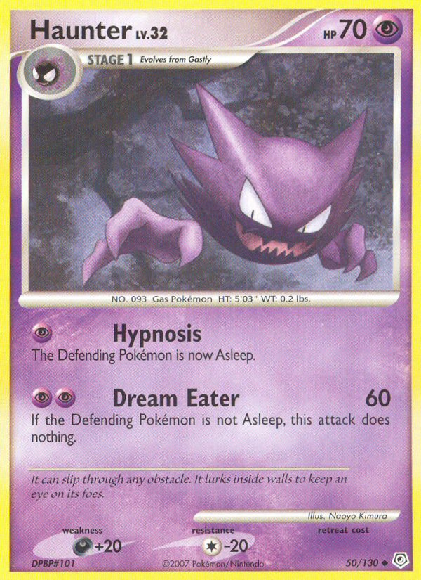 Haunter (50/130) [Diamond & Pearl: Base Set] | Exor Games Dartmouth