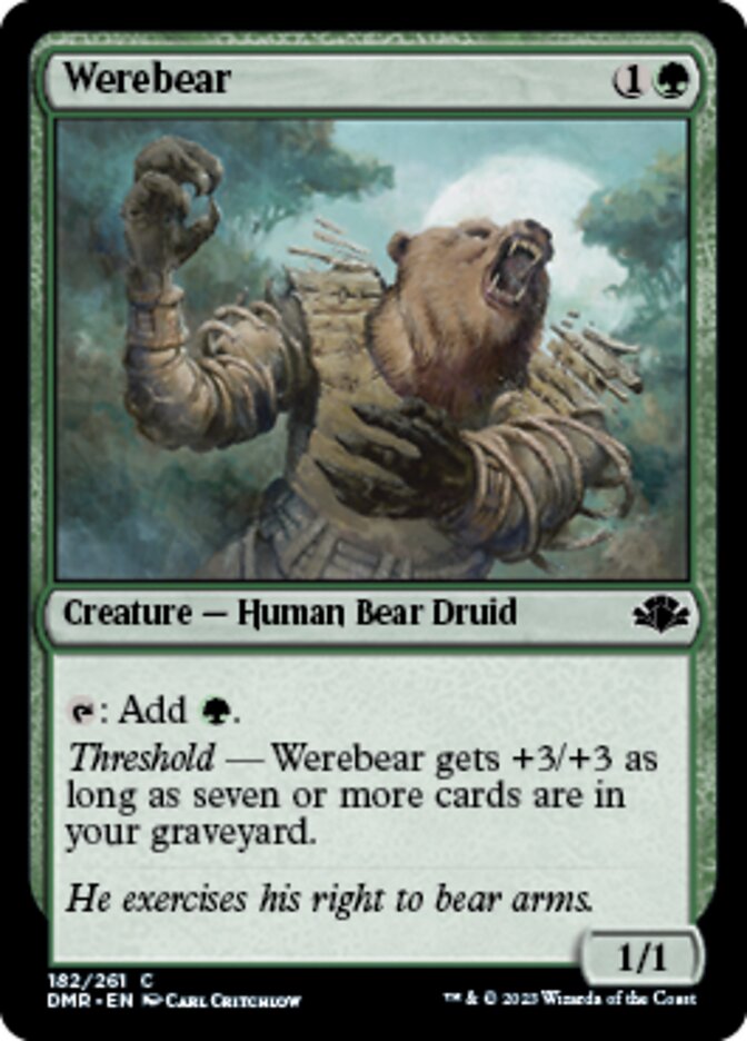 Werebear [Dominaria Remastered] | Exor Games Dartmouth