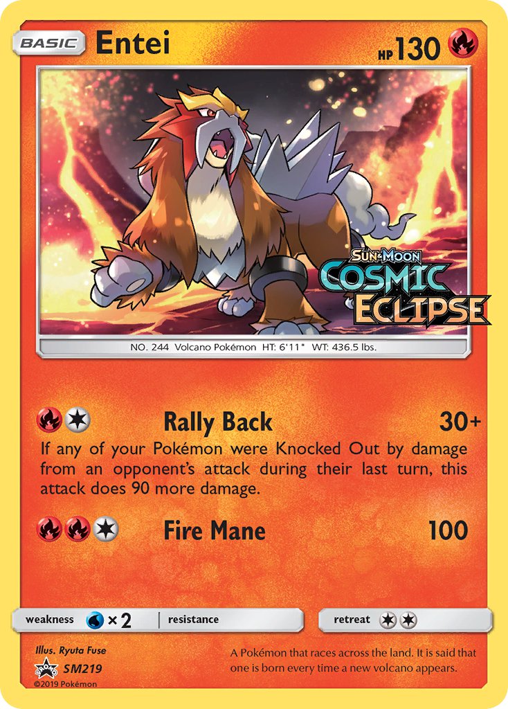 Entei (SM219) [Sun & Moon: Black Star Promos] | Exor Games Dartmouth