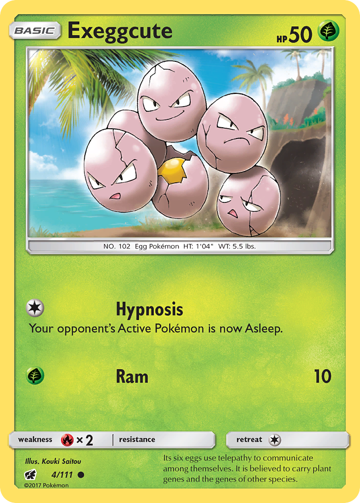 Exeggcute (4/111) [Sun & Moon: Crimson Invasion] | Exor Games Dartmouth