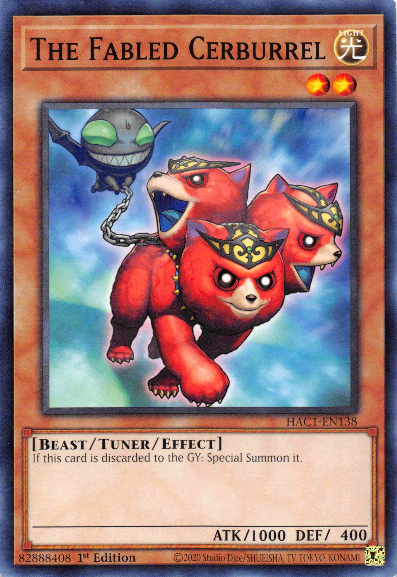 The Fabled Cerburrel (Duel Terminal) [HAC1-EN138] Parallel Rare | Exor Games Dartmouth