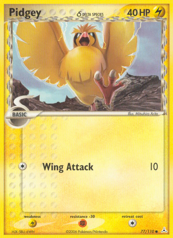 Pidgey (77/110) (Delta Species) [EX: Holon Phantoms] | Exor Games Dartmouth