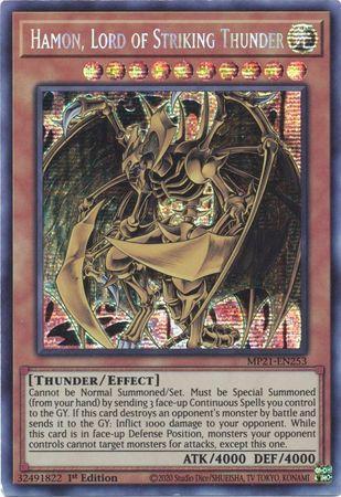 Hamon, Lord of Striking Thunder [MP21-EN253] Prismatic Secret Rare | Exor Games Dartmouth